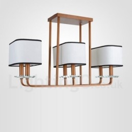 Lampă cu candelabru modern, contemporan, cu 6 lumini
