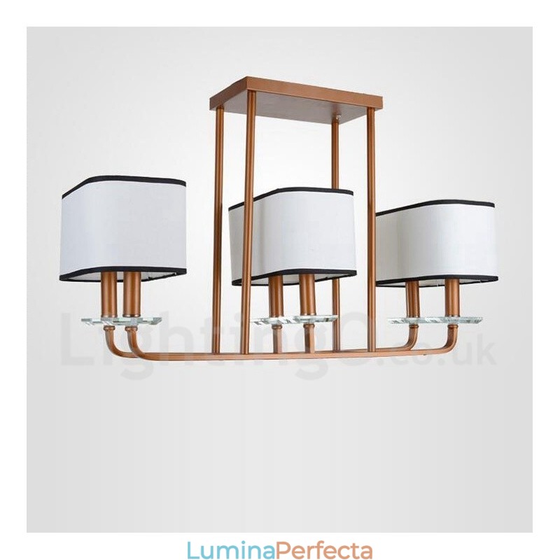 Lampă cu candelabru modern, contemporan, cu 6 lumini