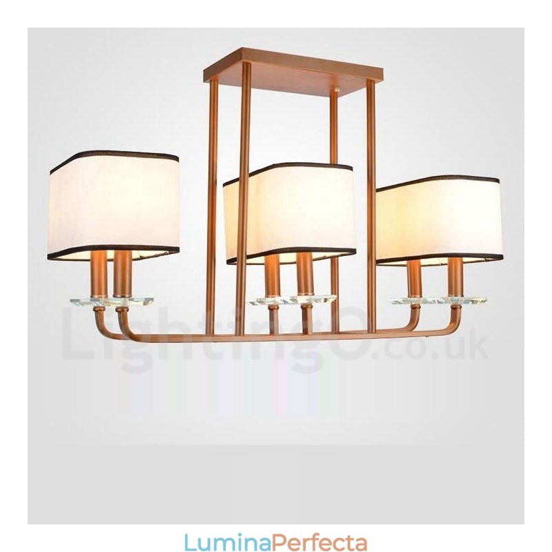 Lampă cu candelabru modern, contemporan, cu 6 lumini