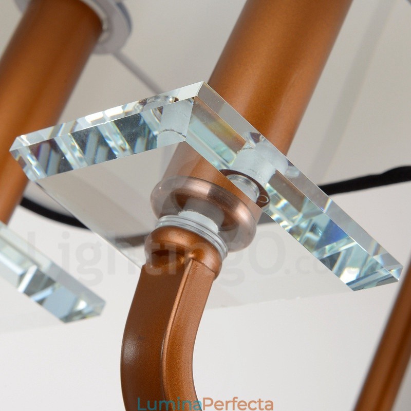 Lampă cu candelabru modern, contemporan, cu 6 lumini