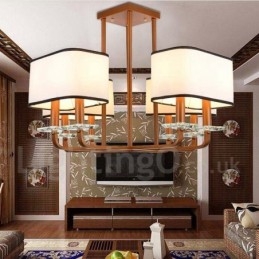 Lampă cu candelabru modern, contemporan, cu 8 lumini