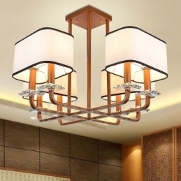 Lampă cu candelabru modern, contemporan, cu 8 lumini