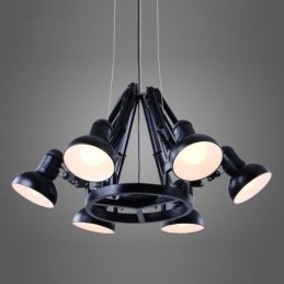 Lampă cu candelabru modern contemporan cu 6 lumini