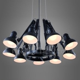Candelabru cu 9 lumini, modern, contemporan, cu un singur nivel
