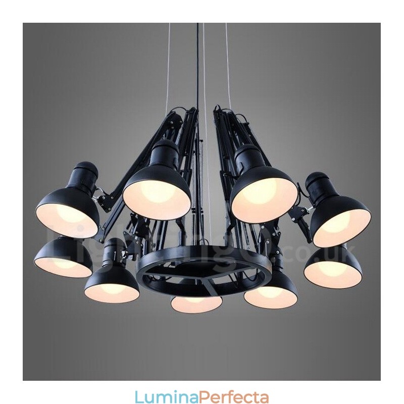 Candelabru cu 9 lumini, modern, contemporan, cu un singur nivel