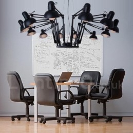 Lampă cu candelabru modern contemporan cu 12 lumini