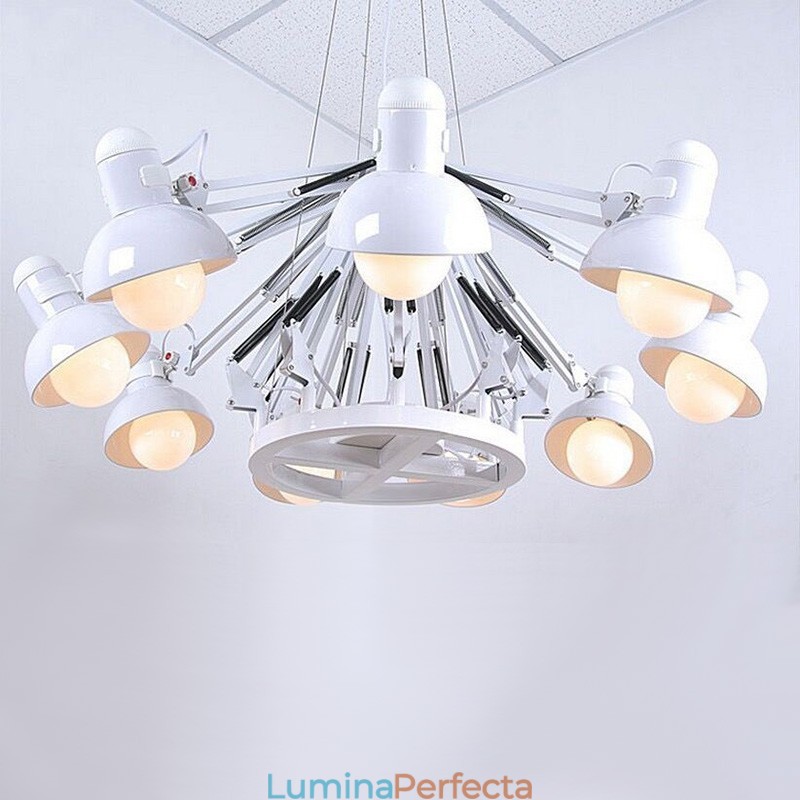 Lampă cu candelabru modern contemporan cu 12 lumini