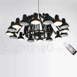Lampă cu candelabru modern contemporan cu 16 lumini