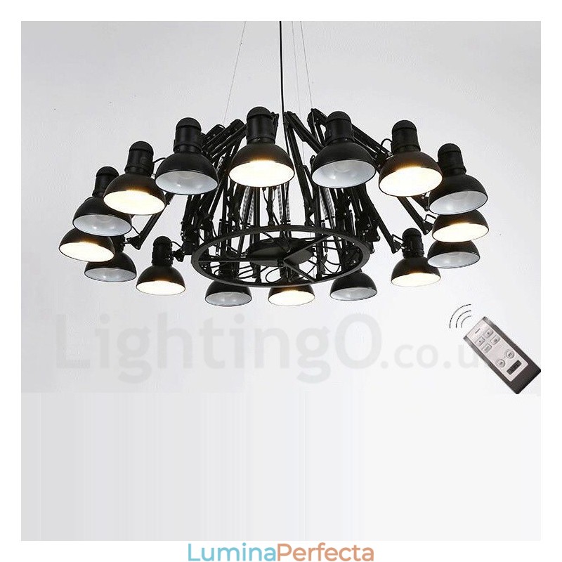 Lampă cu candelabru modern contemporan cu 16 lumini