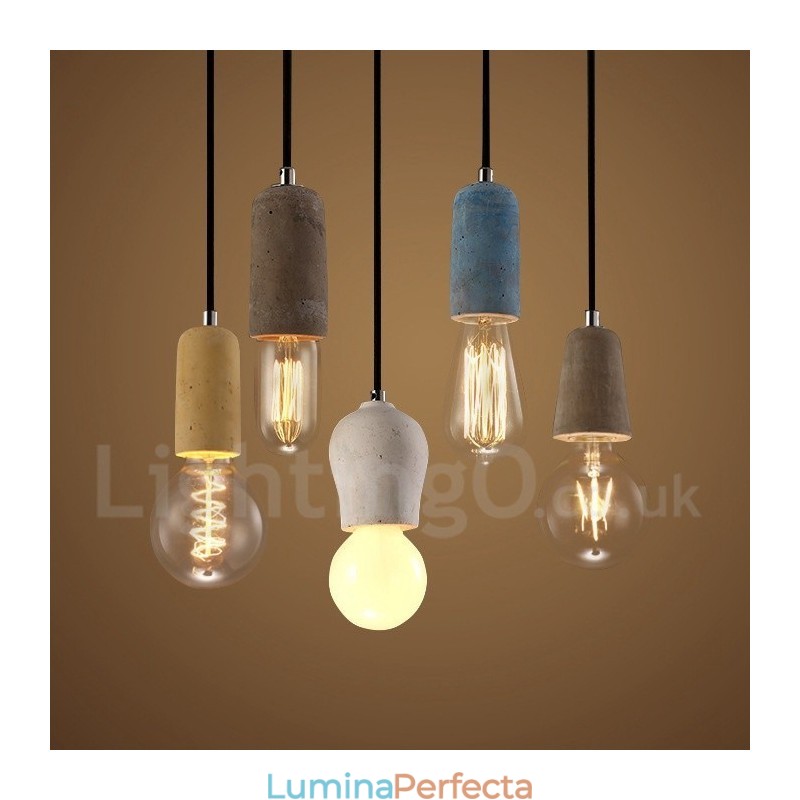 1 Lumină Rustic Lodge Concrte Pandantiv