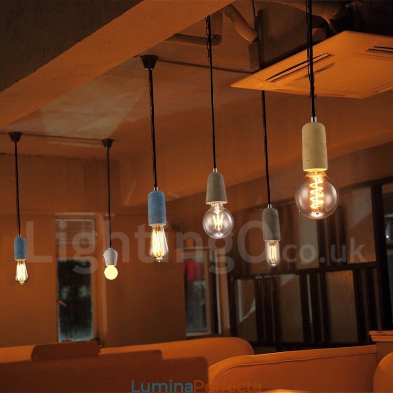 1 Lumină Rustic Lodge Concrte Pandantiv