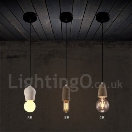 1 Lumină Rustic Lodge Concrte Pandantiv