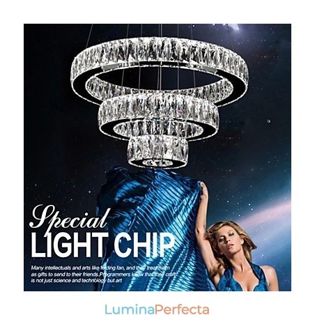 Lustre de cristal Iluminat modern Trei inele D305070 K9 Plafoniere mari din cristal Lustre de cristal Iluminat modern Trei inele D305070 K9 Plafoniere mari din cristal