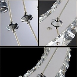 Lustre de cristal Iluminat modern Trei inele D305070 K9 Plafoniere mari din cristal