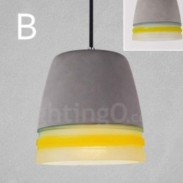 Lampă suspendată vintage din beton cu 1 lumină