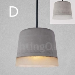 Lampă suspendată vintage din beton cu 1 lumină