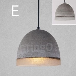 Lampă suspendată vintage din beton cu 1 lumină