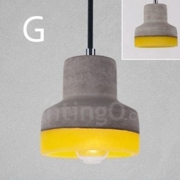 Lampă suspendată vintage din beton cu 1 lumină
