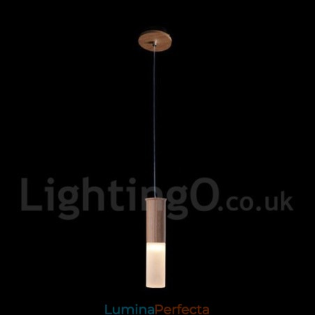 Lampă suspendată din lemn, modernă, cu o lumină Lampă suspendată din lemn, modernă, cu o lumină