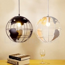 Lampă suspendată din metal Country Vintage Globe