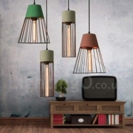Lampă suspendată din metal cu 1 lumină