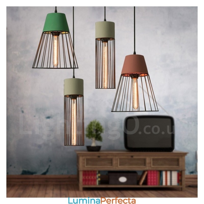 Lampă suspendată din metal cu 1 lumină
