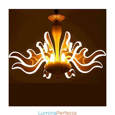 Arta imitației lemnului candelabru simplu chinezesc din acril importat Arta imitației lemnului candelabru simplu chinezesc din acril importat