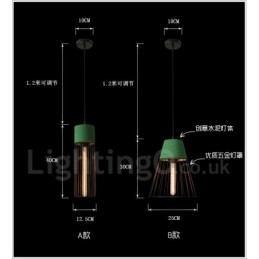Lampă suspendată din metal cu 1 lumină