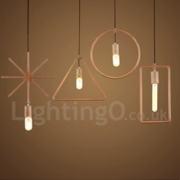 Lampă suspendată din lemn Rustic Lodge cu 1 lumină