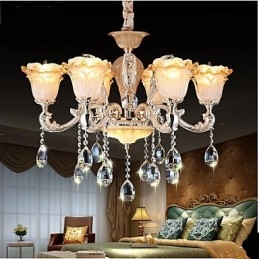 Lampă de cristal retro în stil european Lampă Americange