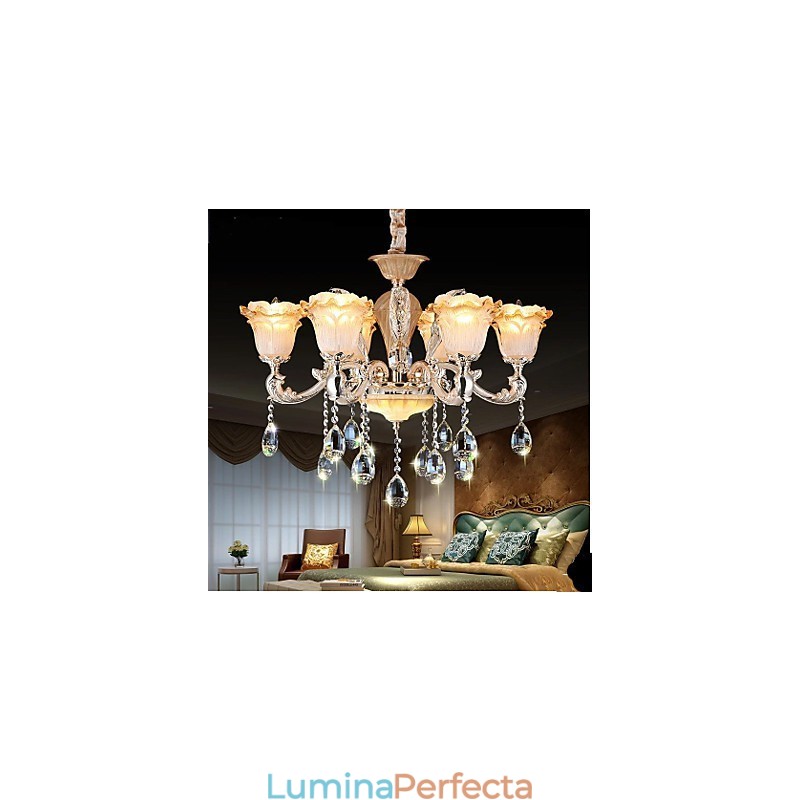 Lampă de cristal retro în stil european Lampă Americange