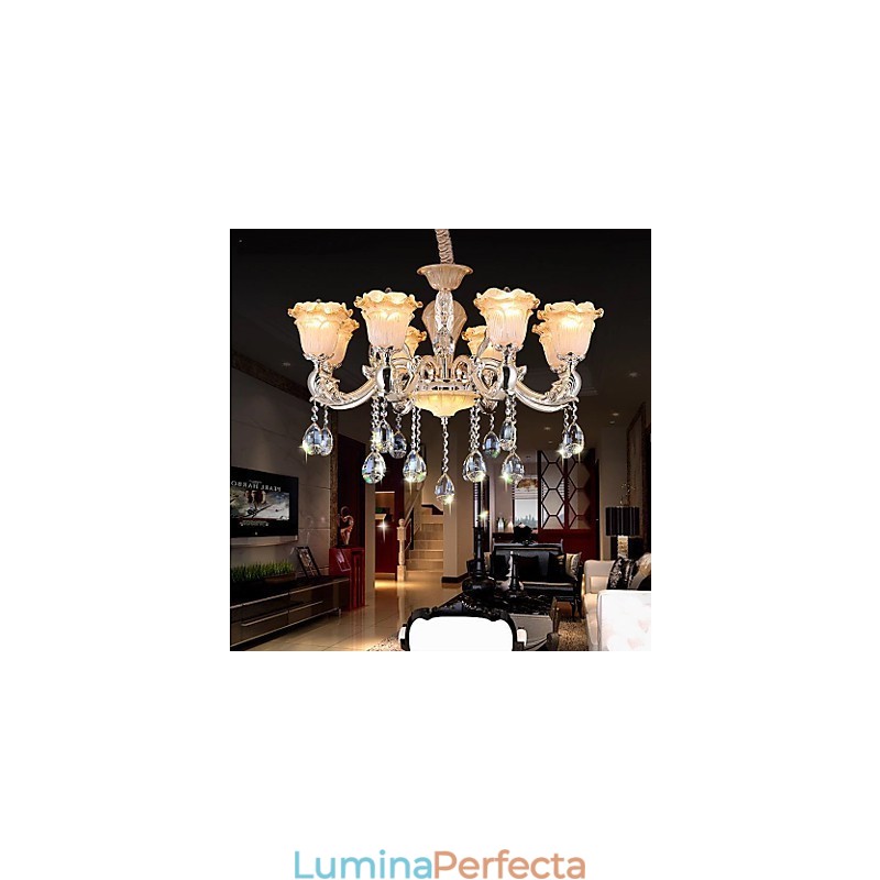 Lampă de cristal retro în stil european Lampă Americange
