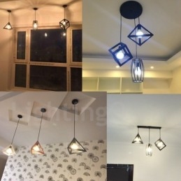 Lampă suspendată modernă, contemporană, multicoloră, metal cu 1 lumină