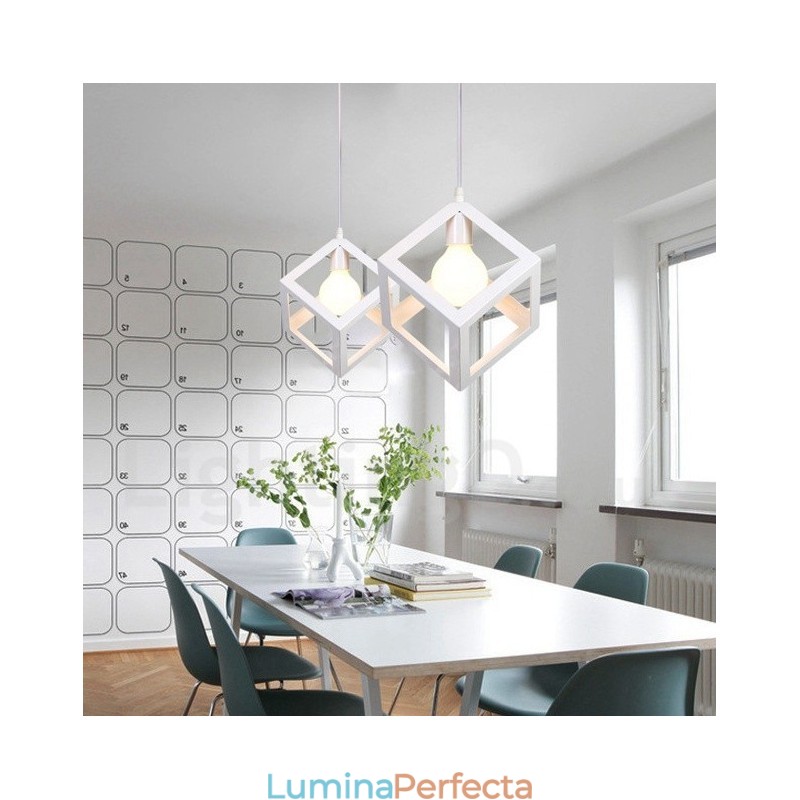 Lampă suspendată modernă, contemporană, multicoloră, metal cu 1 lumină