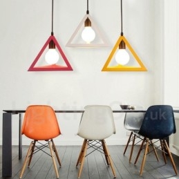 Lampă suspendată modernă, contemporană, multicoloră, metal cu 1 lumină