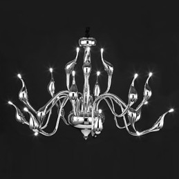Candelabru Modern 18 Lumini G4 Finisaj Cromat