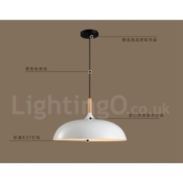 Dormitor Modern Contemporan Lampă suspendată din metal cu 1 lumină