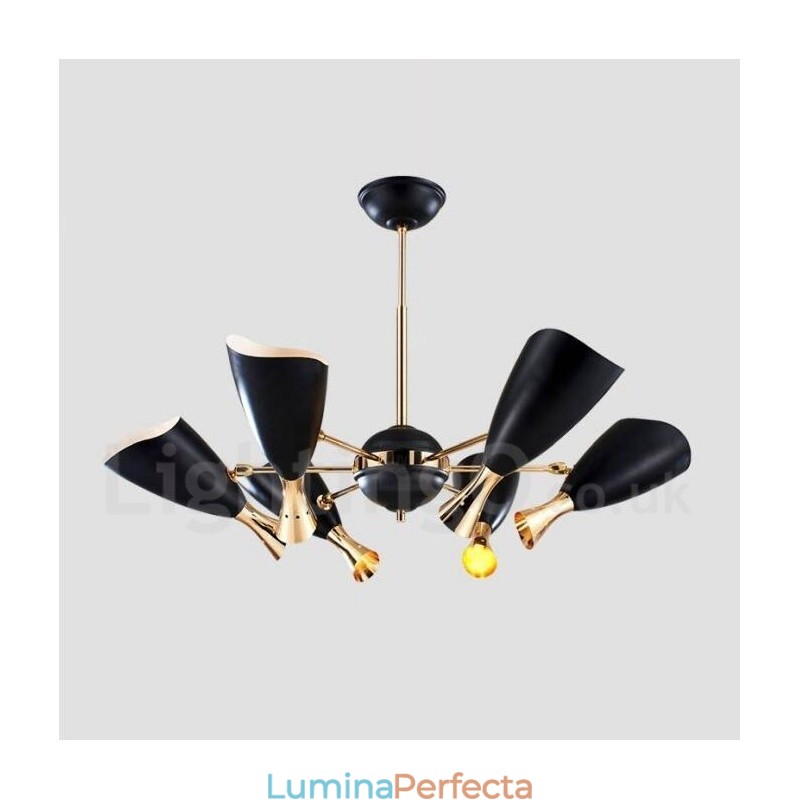 Candelabru modern contemporan cu 6 lumini