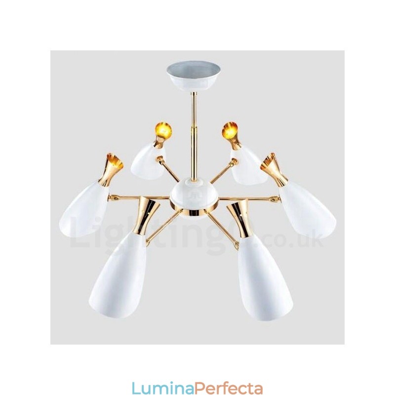 Candelabru modern contemporan cu 6 lumini