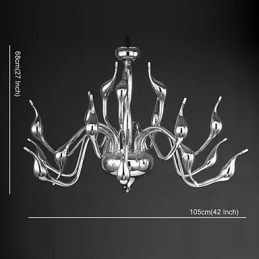 Candelabru Modern 18 Lumini G4 Finisaj Cromat