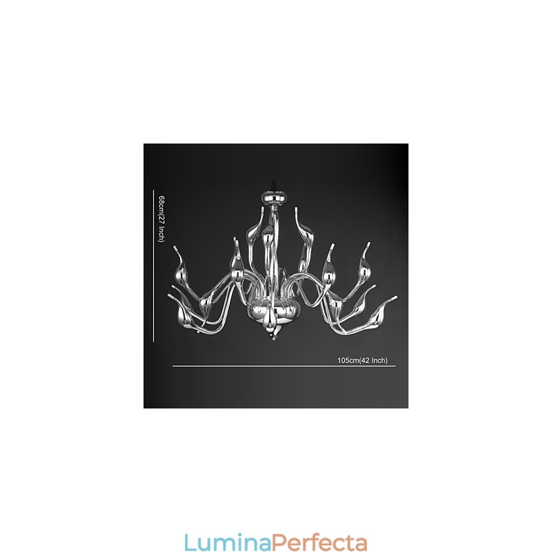 Candelabru Modern 18 Lumini G4 Finisaj Cromat