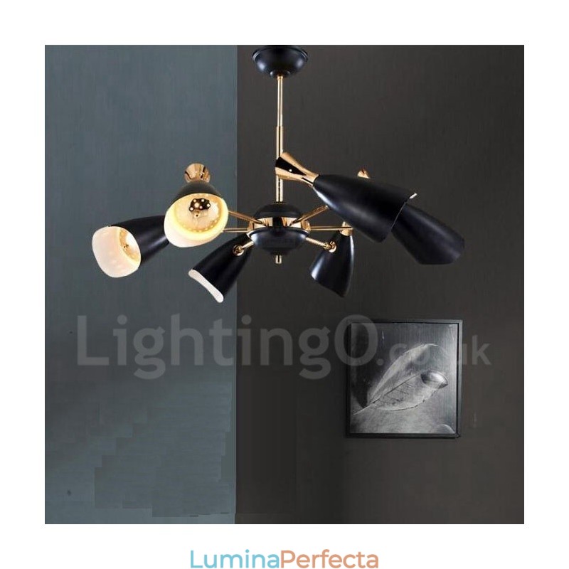Candelabru modern contemporan cu 6 lumini