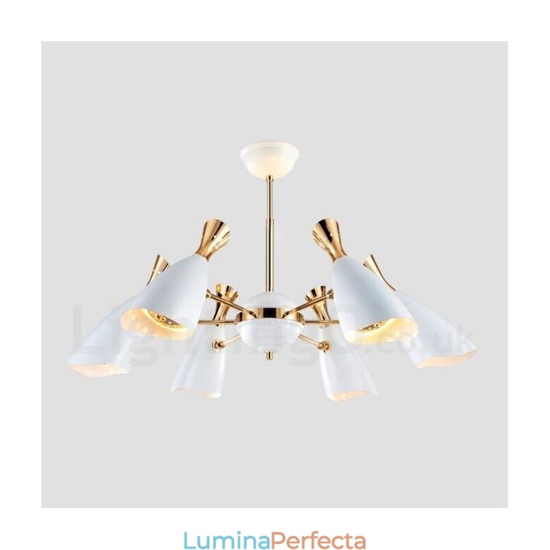 Candelabru modern contemporan cu 6 lumini