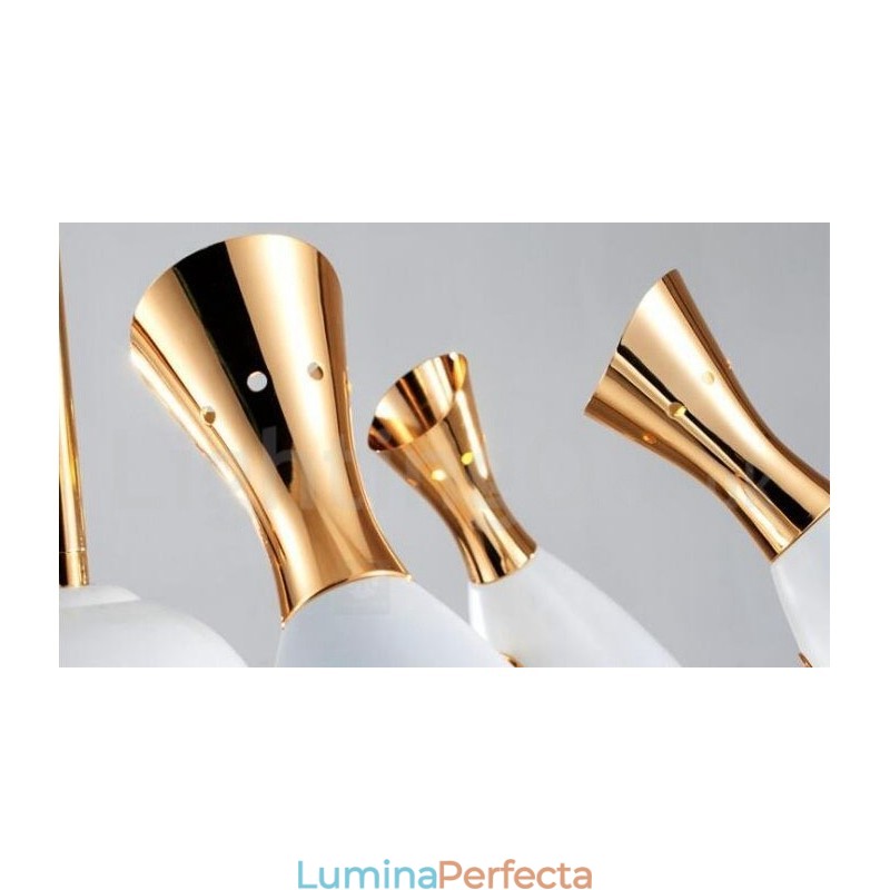 Candelabru modern contemporan cu 6 lumini