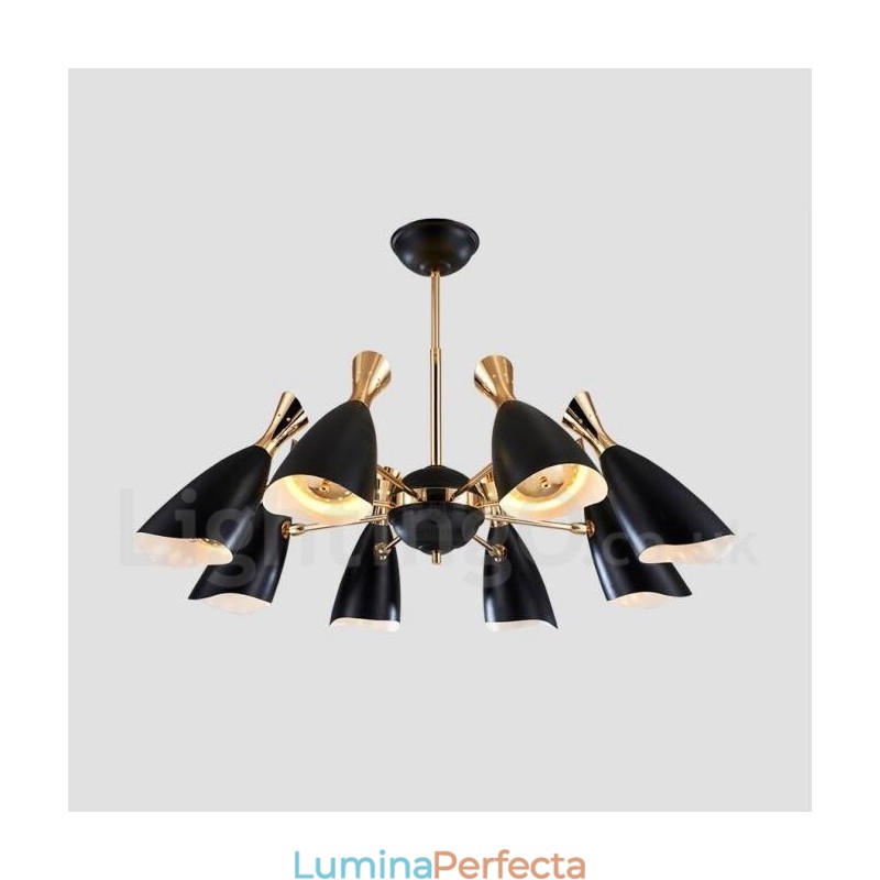 Candelabru modern contemporan cu 8 lumini