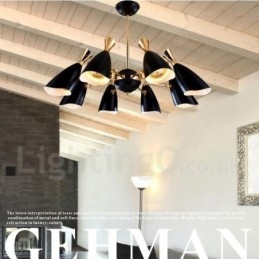 Candelabru modern contemporan cu 8 lumini