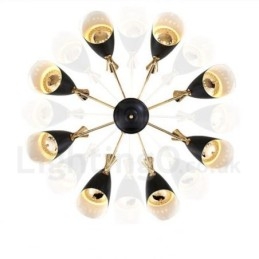 Candelabru modern contemporan cu 8 lumini