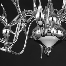 Candelabru Modern 18 Lumini G4 Finisaj Cromat