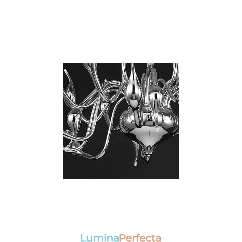 Candelabru Modern 18 Lumini G4 Finisaj Cromat