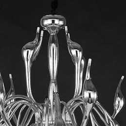 Candelabru Modern 18 Lumini G4 Finisaj Cromat